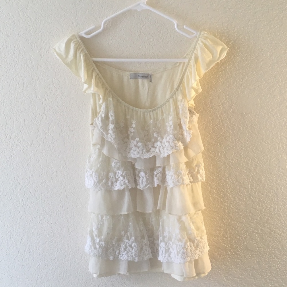 Lace layered blouse